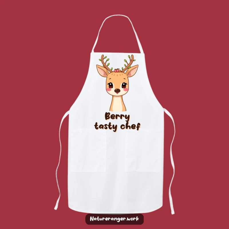 Funny Deer Nature Apron: Kitchen Adventures with Woodland Elegance