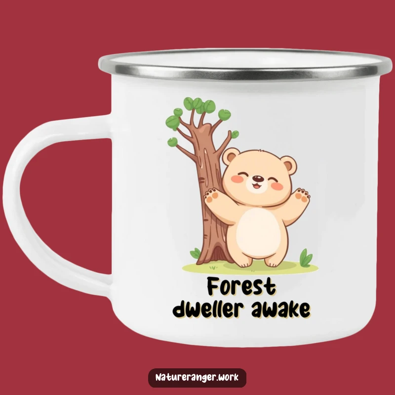 Funny Bear Tree Camping Mug: Outdoor Playtime Drinkware, a Hilarious Funny Gift