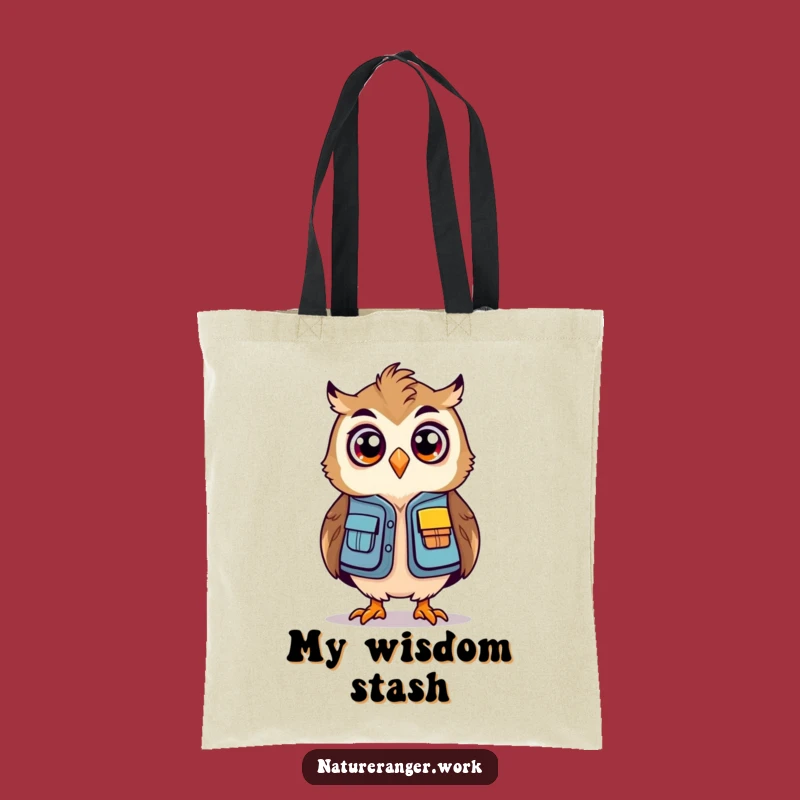 Funny Owl Ranger Tote Bag: Surprised Explorer's Accessory, a Whimsical Funny Gift