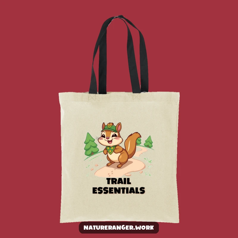 Funny Chipmunk Adventure Tote: Cartoon Ranger Sliding, Hilarious Outdoor Gift Bag